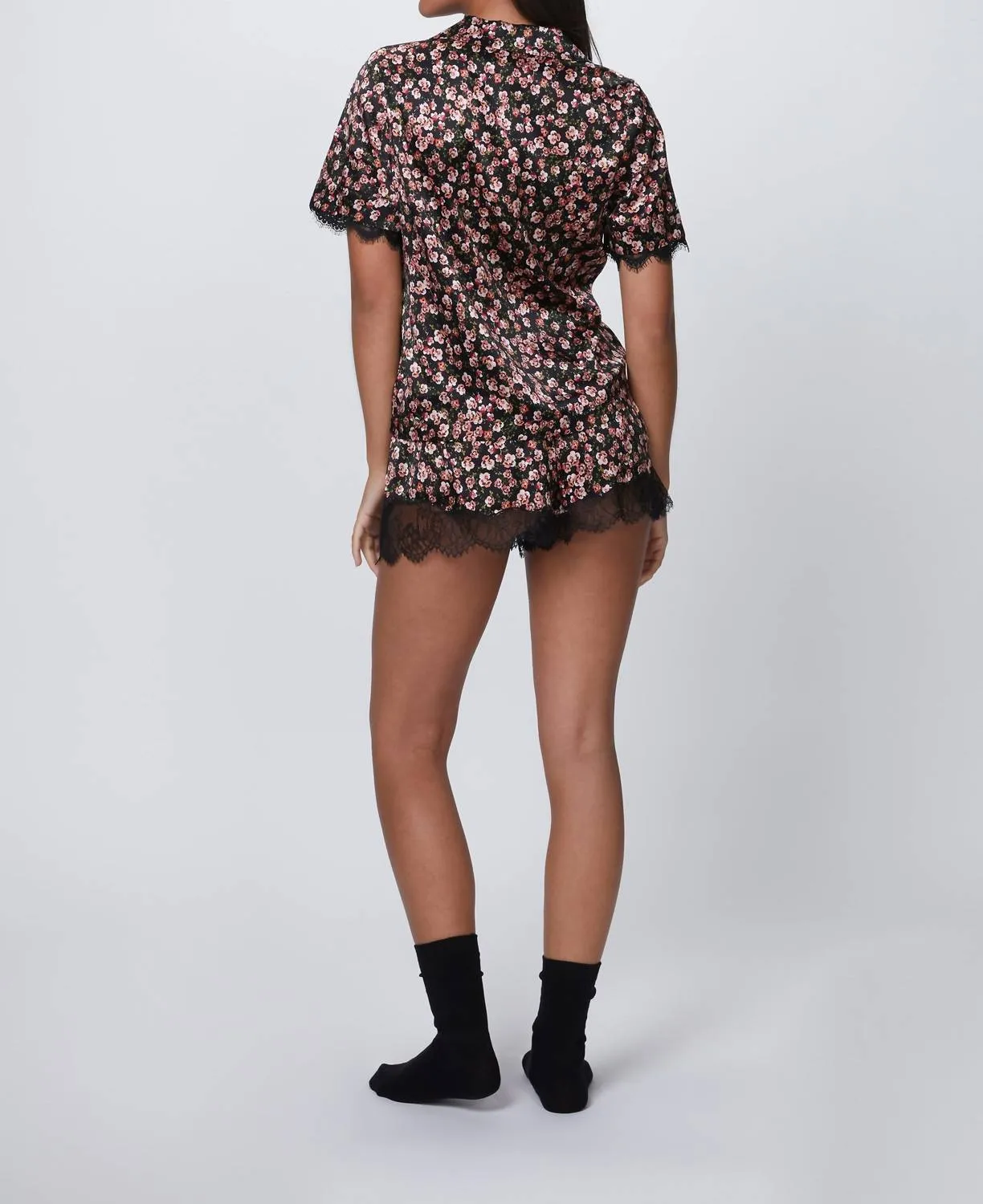 Adele Schlafanzug-Shirt in Stiefmütterchen