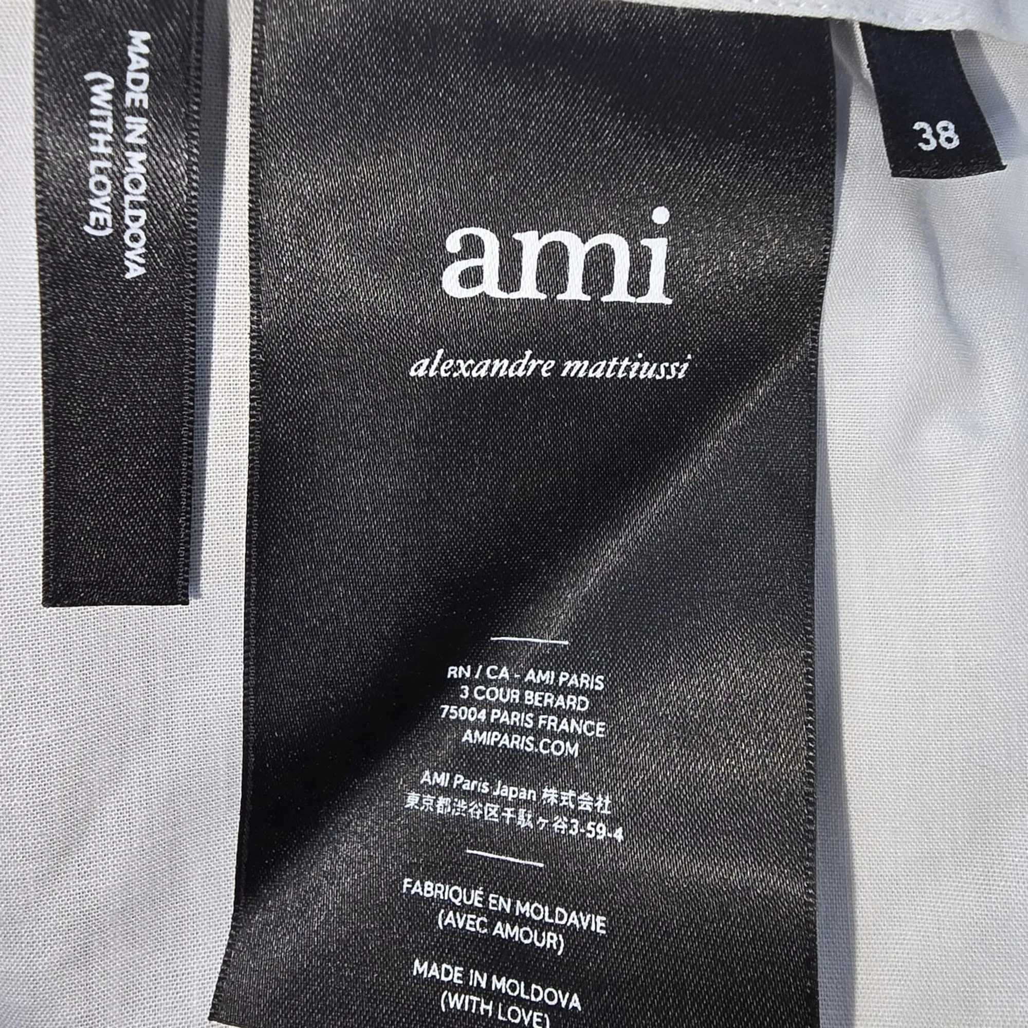 Ami Slim-Fit Hose in Grau Wolle