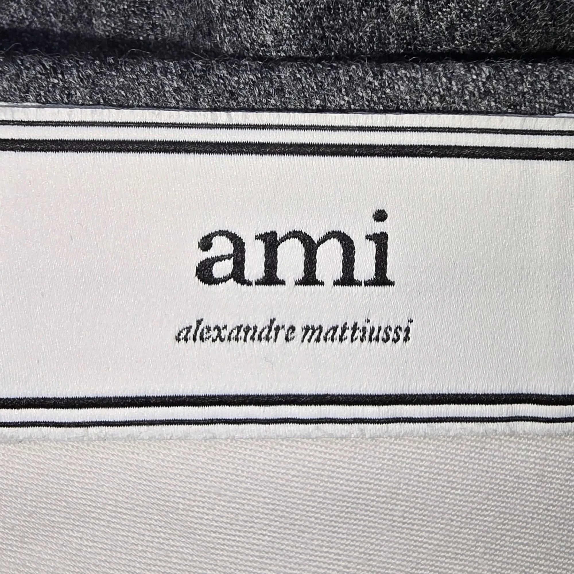 Ami Slim-Fit Hose in Grau Wolle