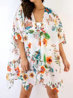 Ardella Cover-Up-Kimono in Mehrfarbig