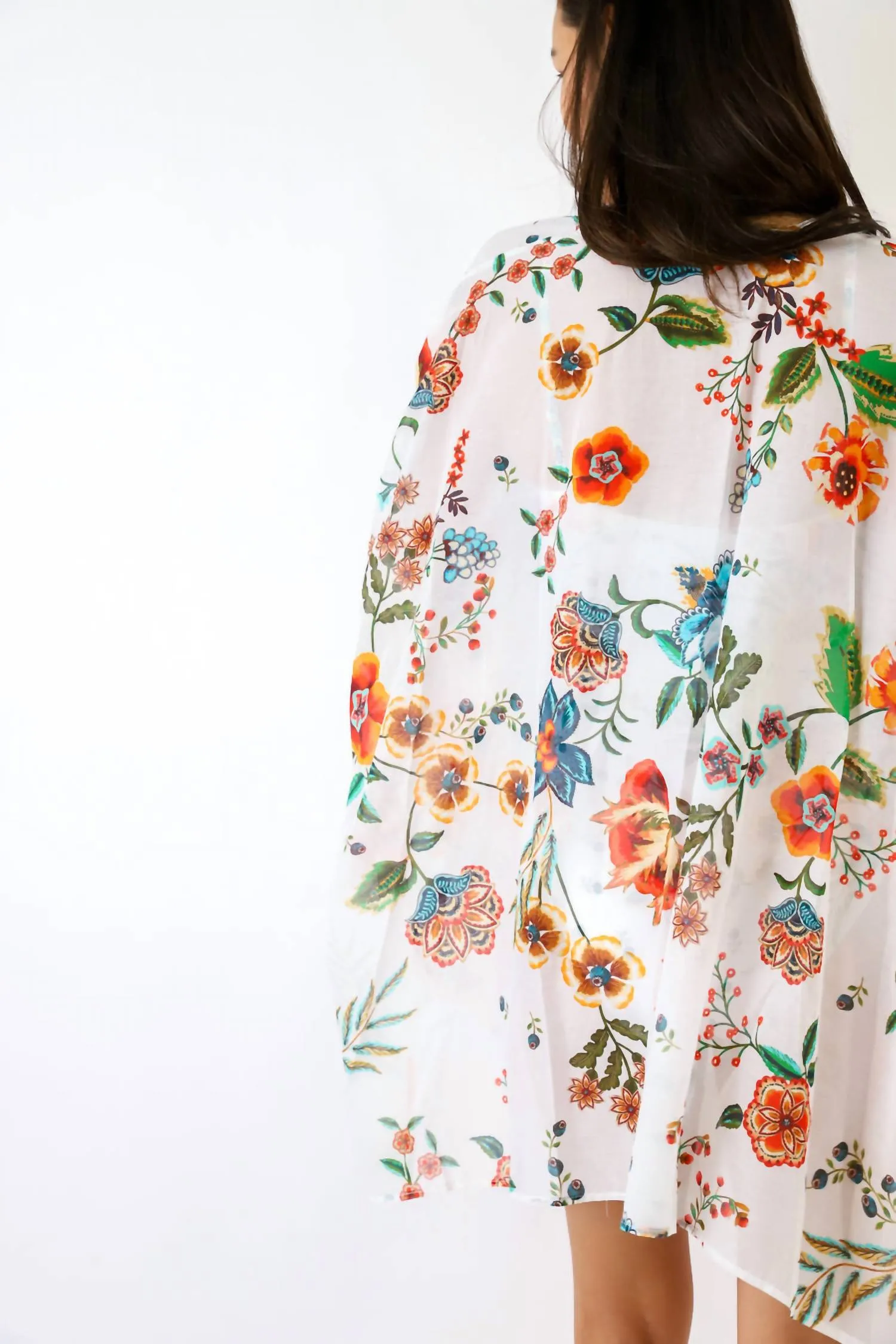 Ardella Cover-Up-Kimono in Mehrfarbig