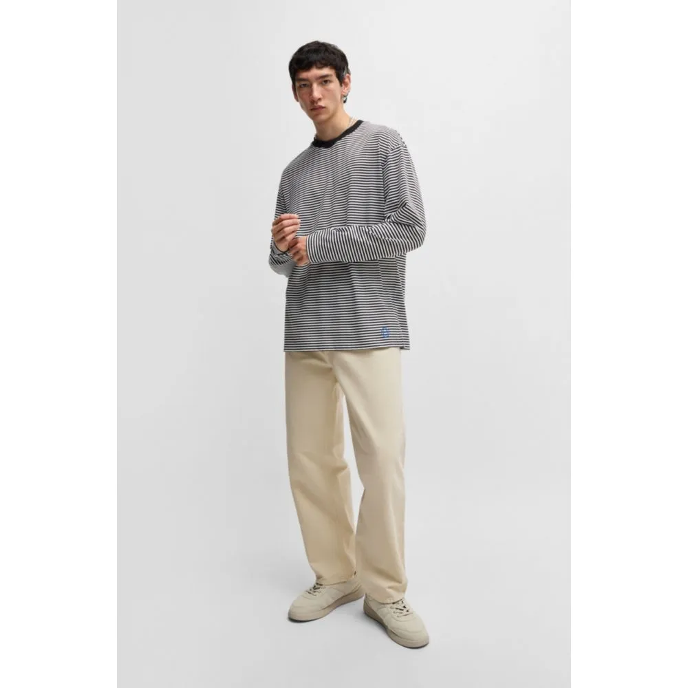 Baggy-Hose aus Baumwoll-Canvas