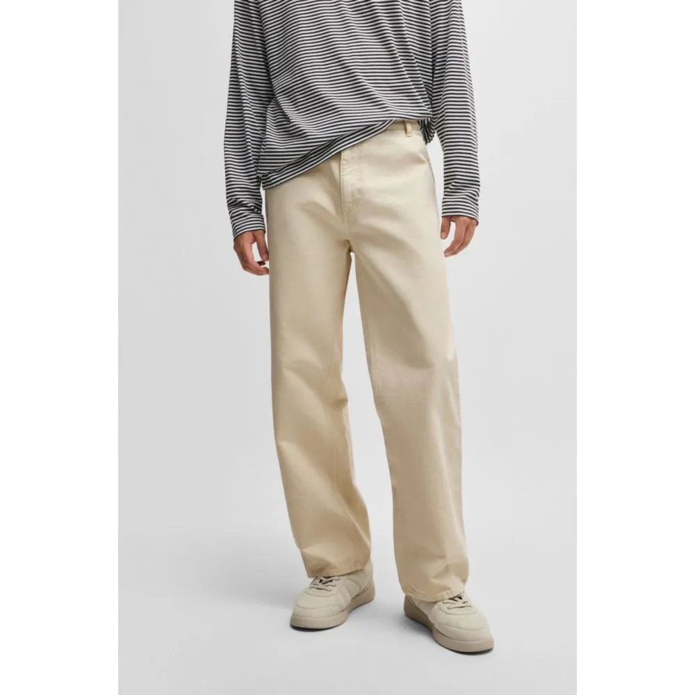 Baggy-Hose aus Baumwoll-Canvas