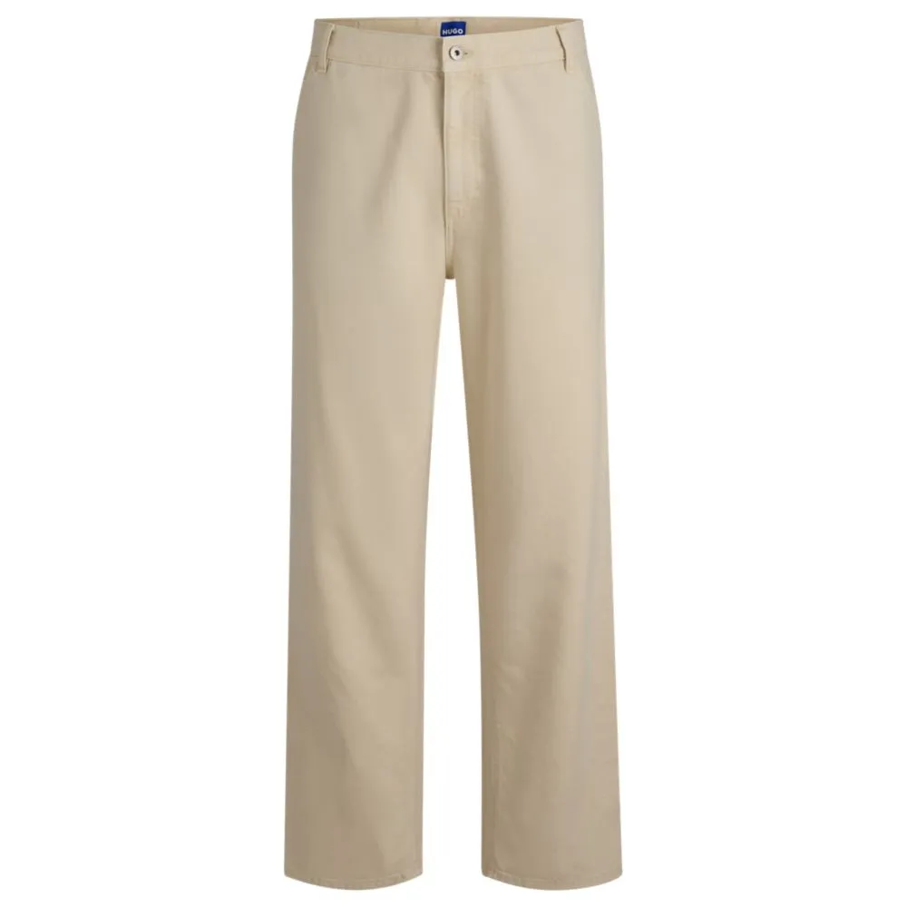 Baggy-Hose aus Baumwoll-Canvas