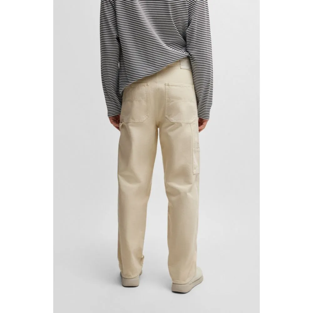 Baggy-Hose aus Baumwoll-Canvas