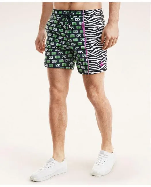 Brooks Brothers Herren Et Vilebrequin Moorea Badeshorts Marine Brooks Brothers