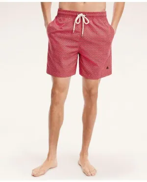 Brooks Brothers Herren Badehose mit Paisley-Muster Rot Brooks Brothers