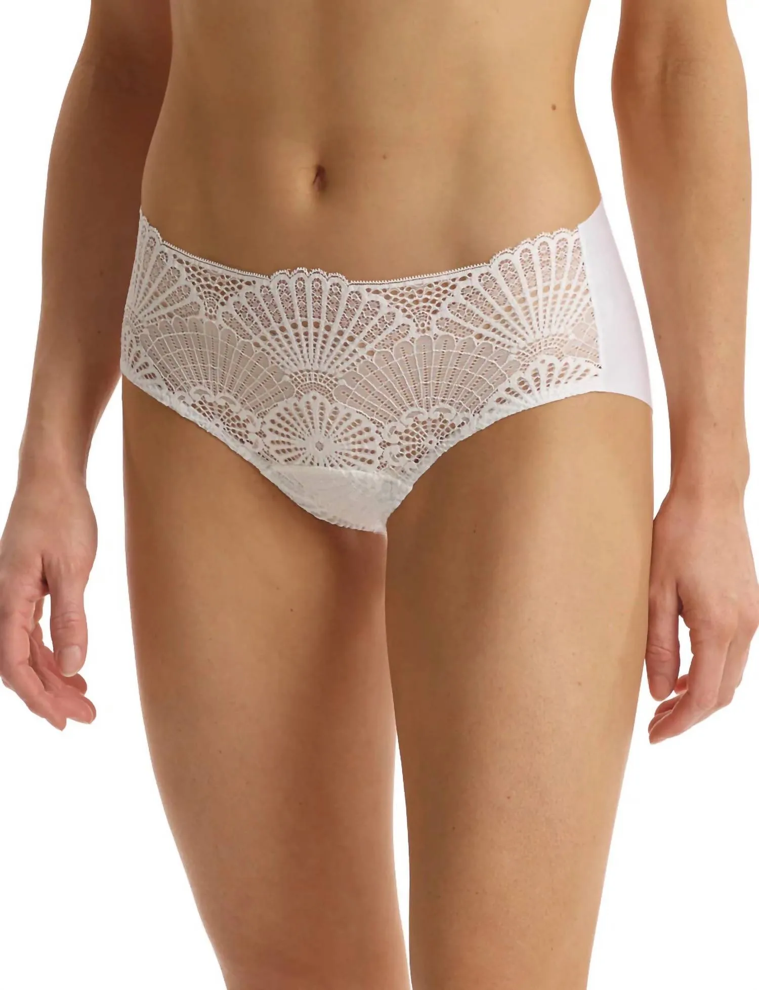Butter   Lace Hipster Slip in Weiß