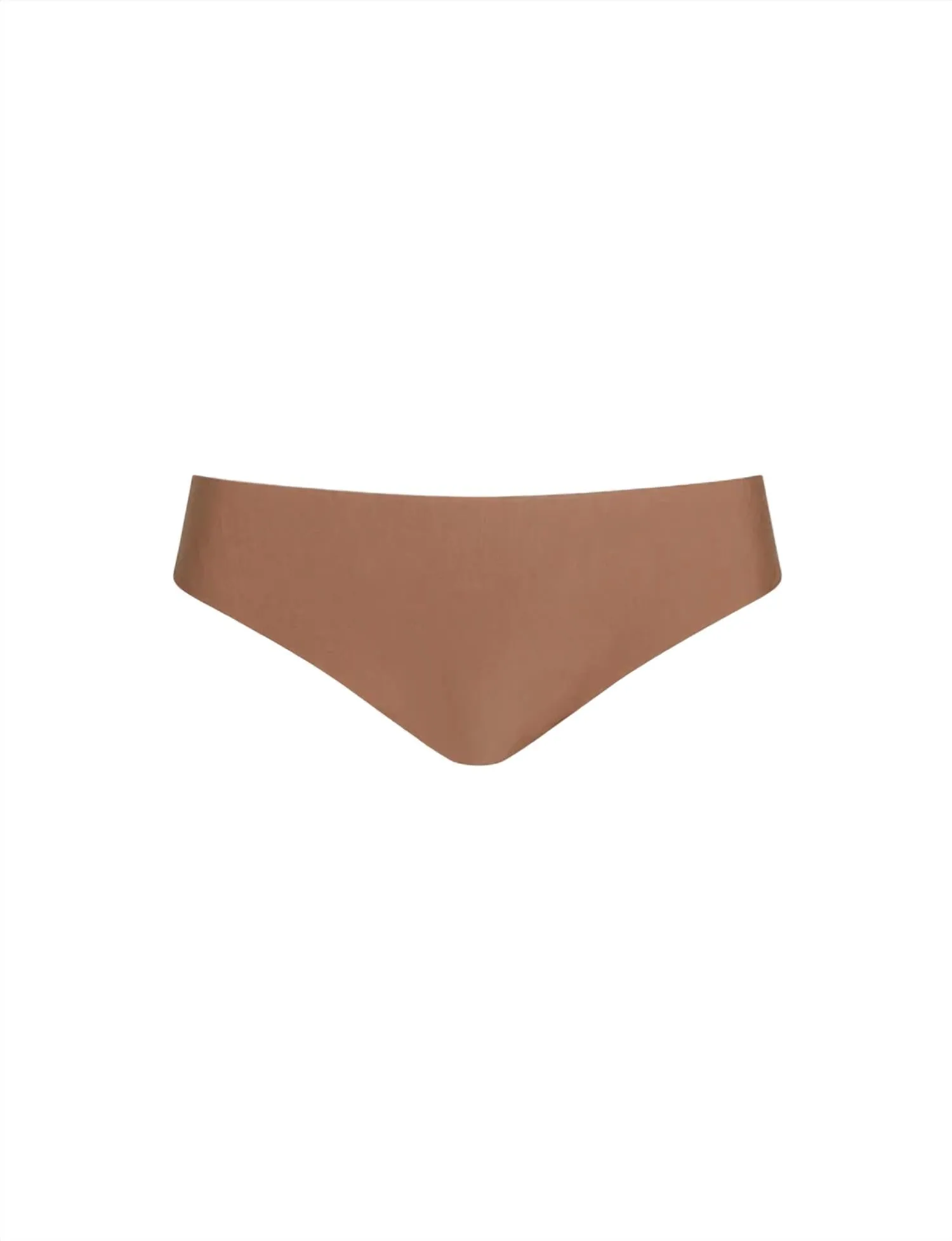 Butter Mid-Rise Tanga-Höschen in Toffee