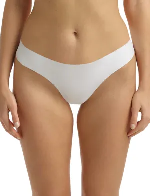 Butter Mid-Rise Tanga-Slip in Weiß