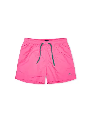 Classic Fit Badeshorts in Munterem Pink