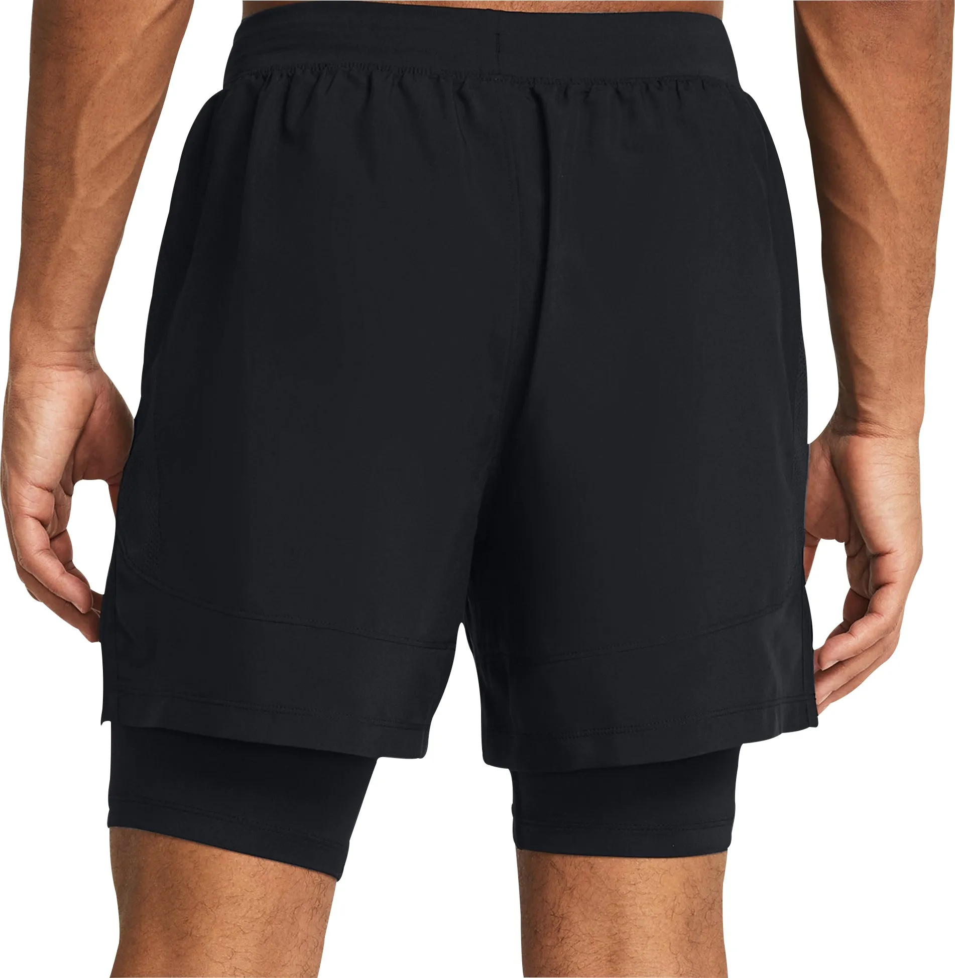 Unterwäsche Under Armour Herren Under Armour Launch 2 In 1 Herren Laufshorts - Schwarz