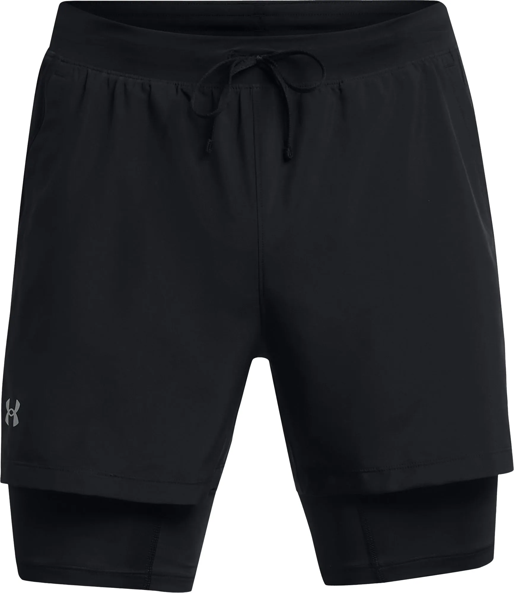 Unterwäsche Under Armour Herren Under Armour Launch 2 In 1 Herren Laufshorts - Schwarz