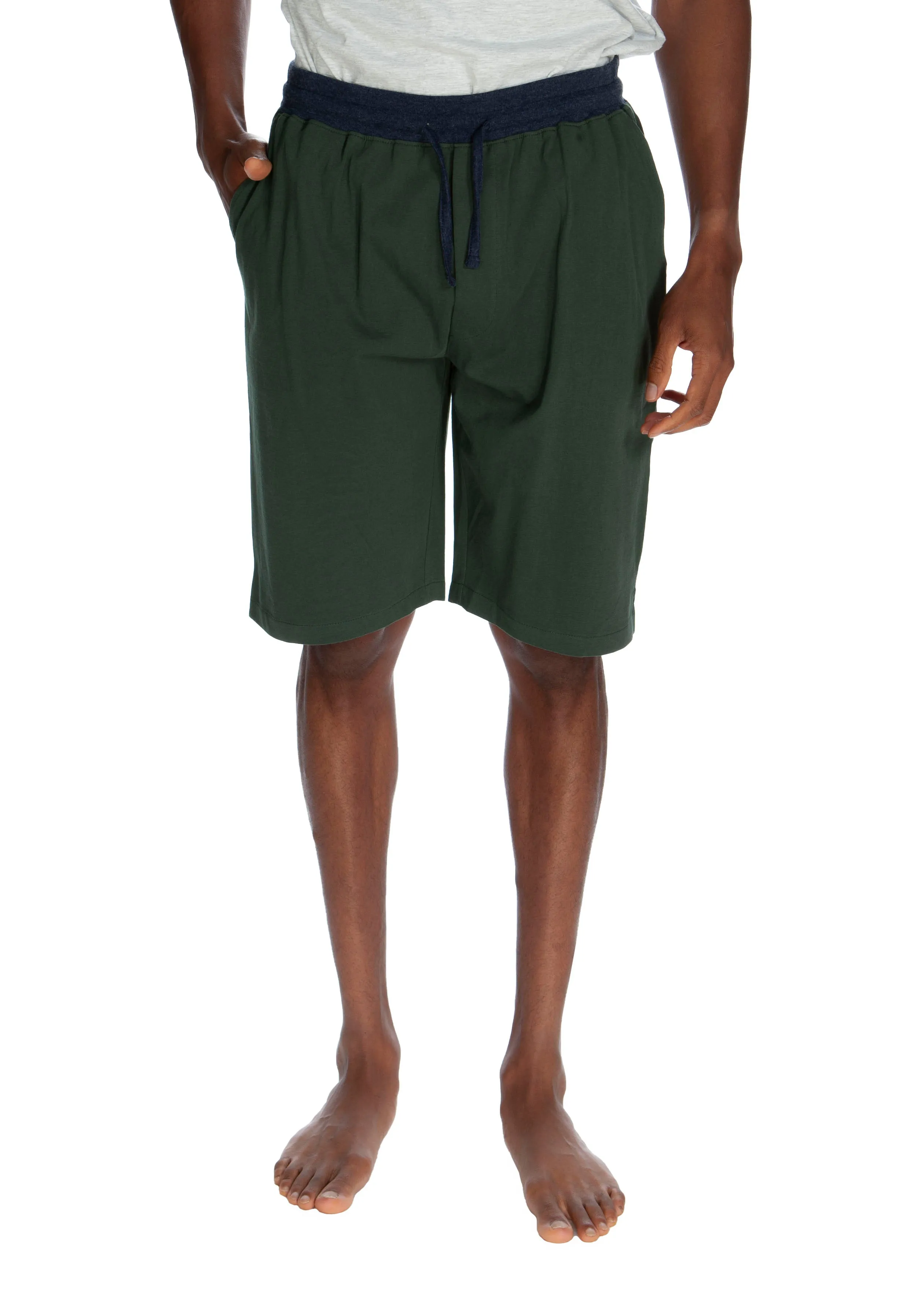Kontrast-Taillierte Lounge-Shorts
