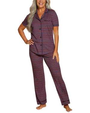 Cosabella Bella Bedrucktes Oberteil und Hose Pyjama-Set