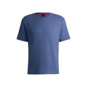 Pyjama-T-Shirt aus Baumwollmischgewebe mit besticktem Logo