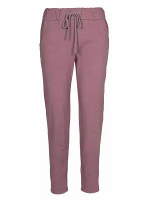 Baumwoll-Loungewear-Hose in Antikrosa