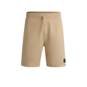 Baumwoll-Frottee-Shorts mit Logo-Besatz in lässiger Passform
