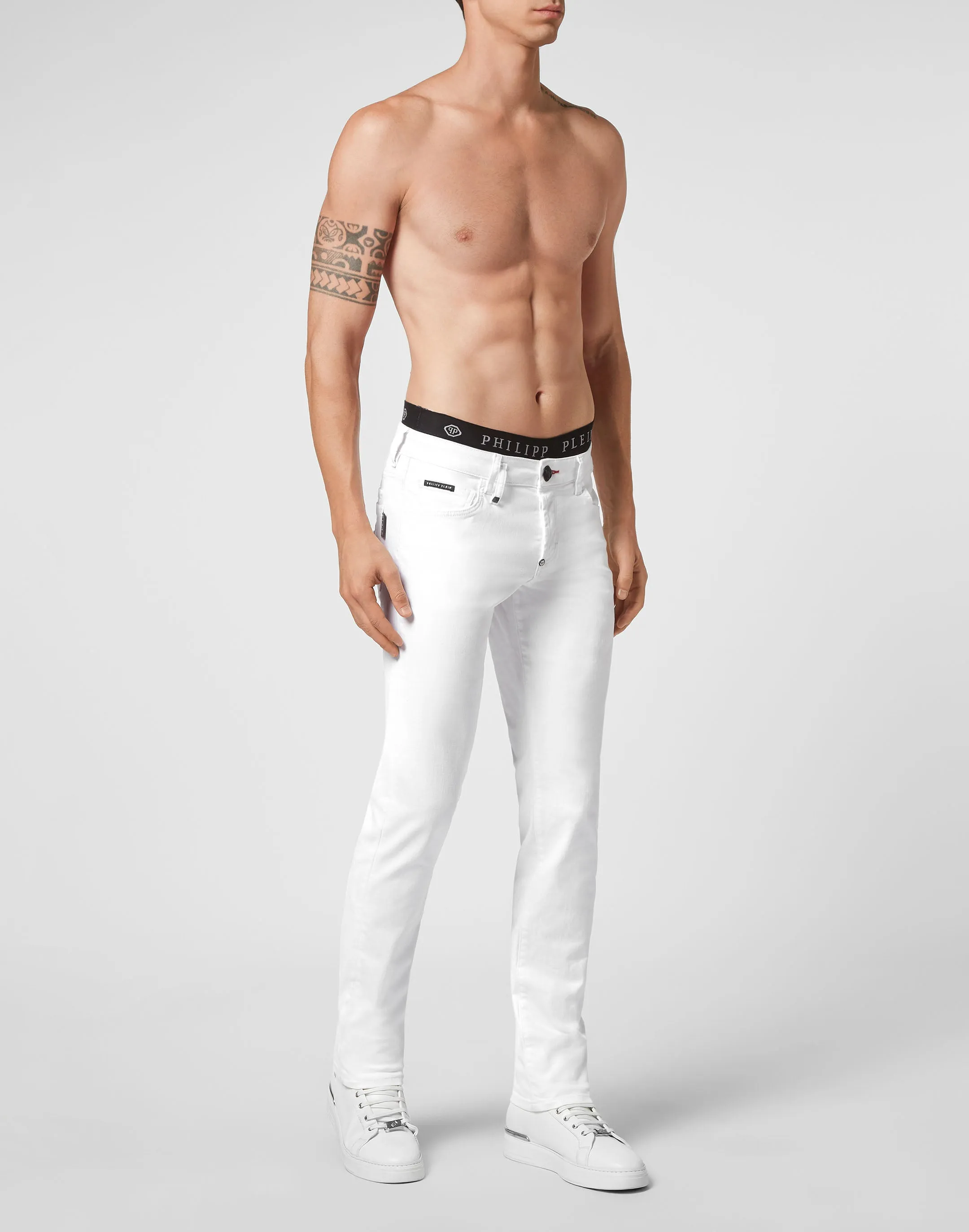 Jeanshose mit geradem Schnitt