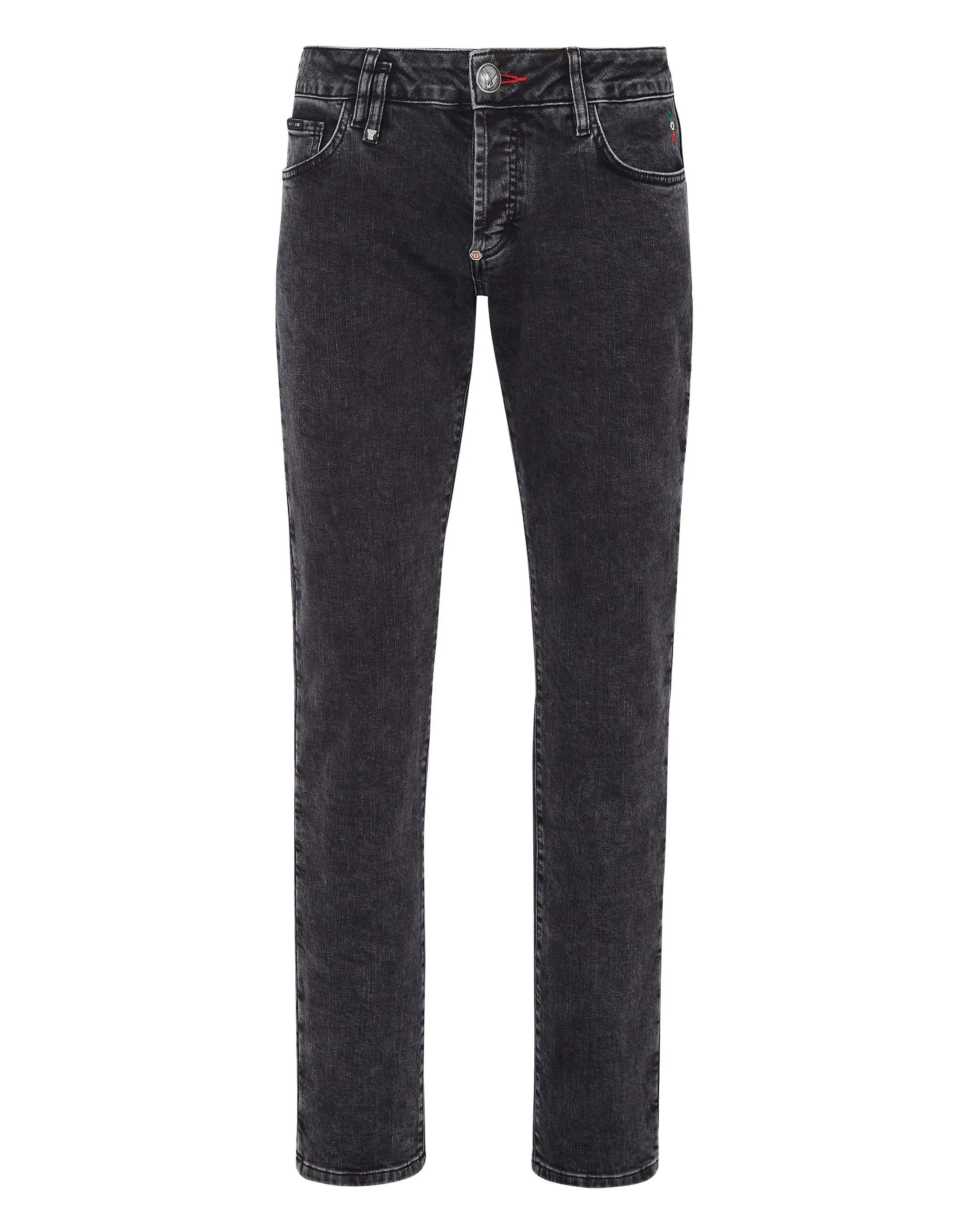 Jeanshose mit geradem Schnitt