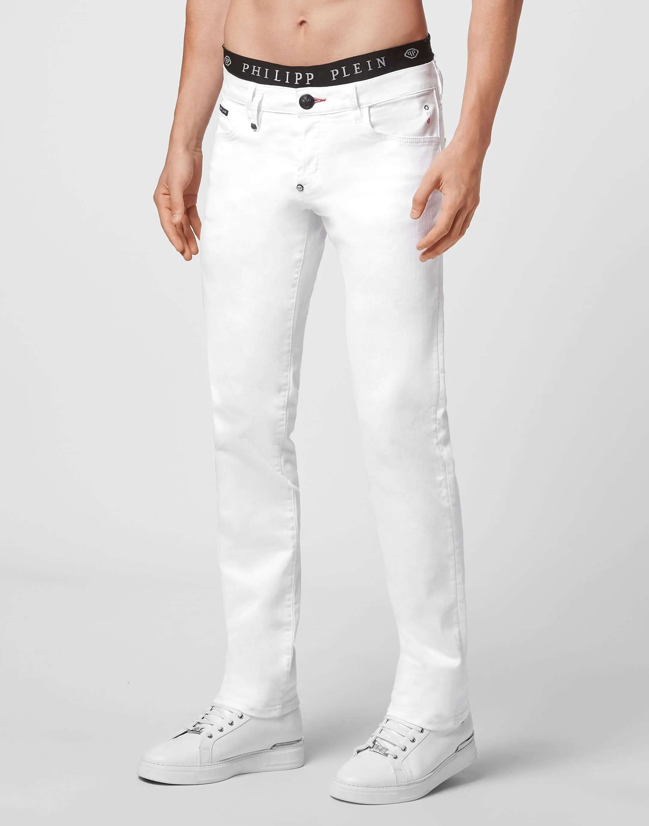 Jeanshose mit geradem Schnitt