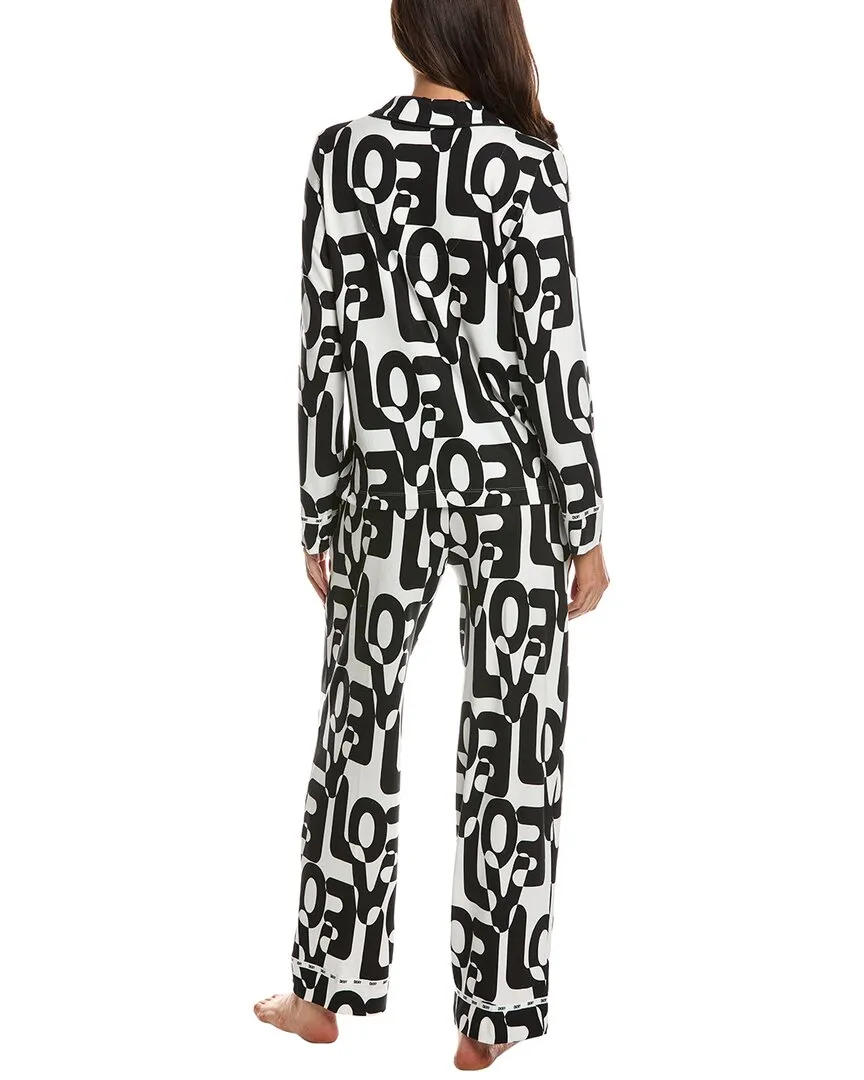 DKNY 2-teiliges Schlaf-Outfit bestehend aus Top und Hose