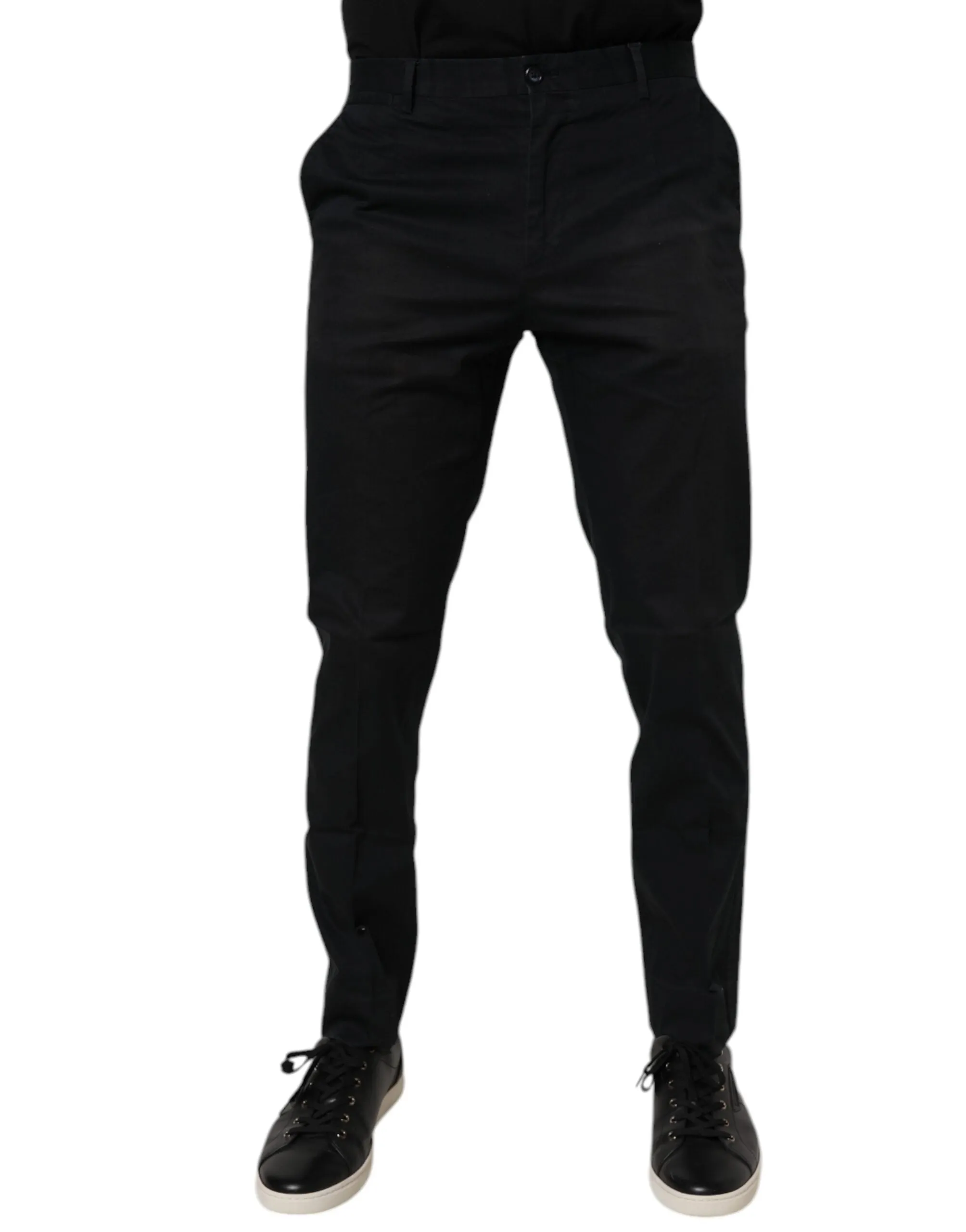 Dolce & Gabbana Baumwoll-Stretch-Skinny-Dress Formelle Herrenhose (Vorgetragen)