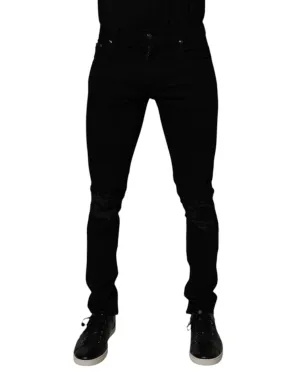 Dolce & Gabbana Baumwoll-Stretch Skinny Herren Jeans in Blau