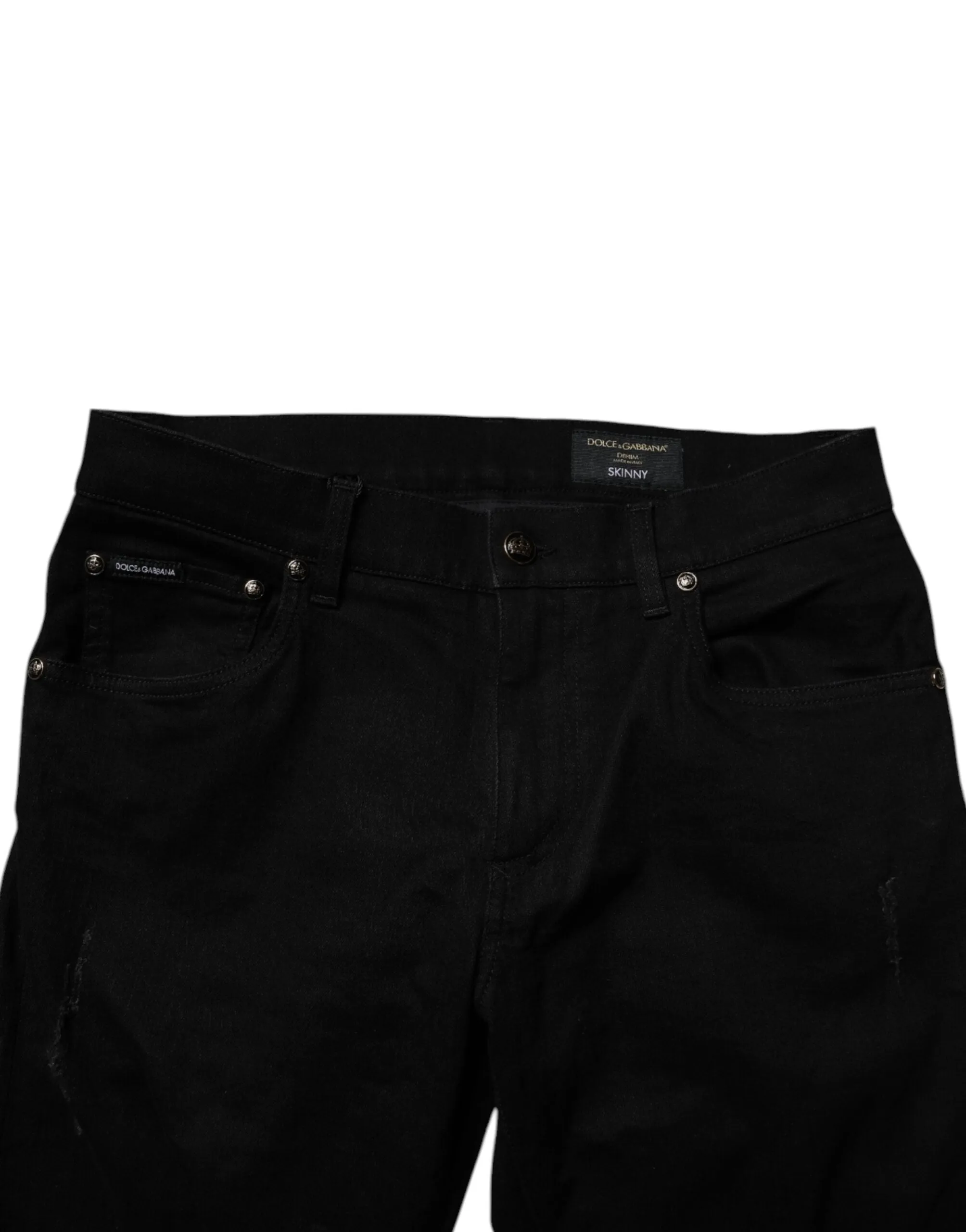 Dolce & Gabbana Baumwoll-Stretch Skinny Herren Jeans in Blau