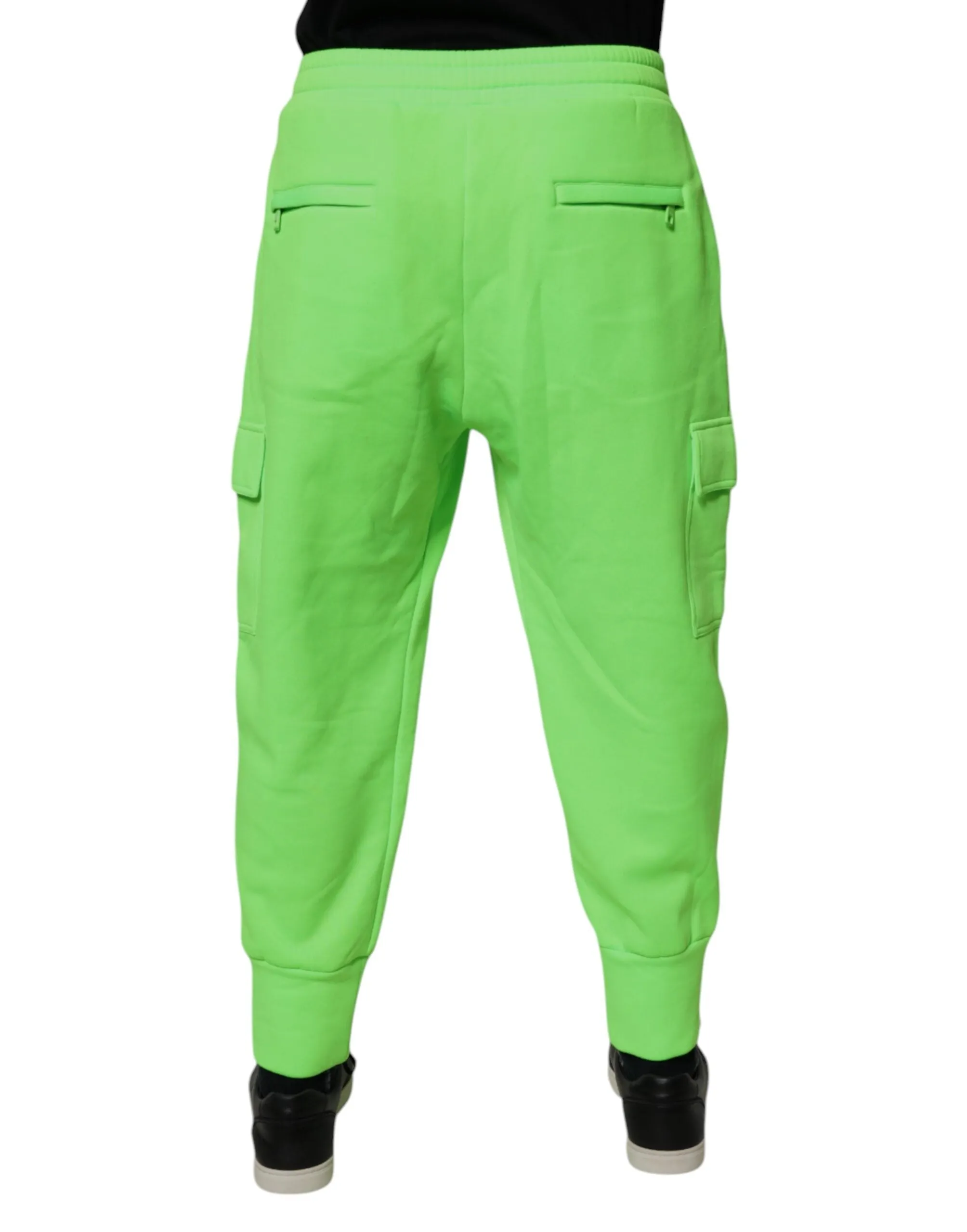 Dolce & Gabbana Neon Cargo Jogger Herren Sweatpants (Vorgetragen)