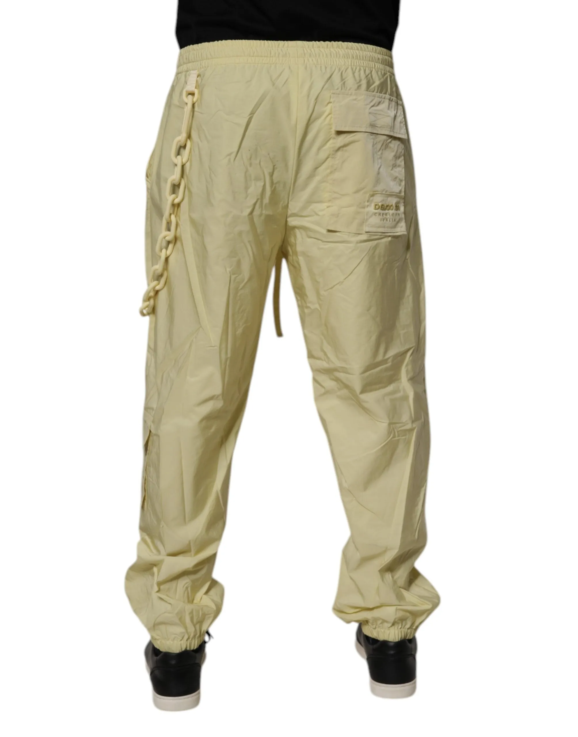 Dolce & Gabbana Nylon Cargo Chain Herren Jogginghose