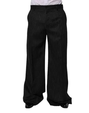 Dolce & Gabbana Streifen Weitbeinige Formelle Herrenhose