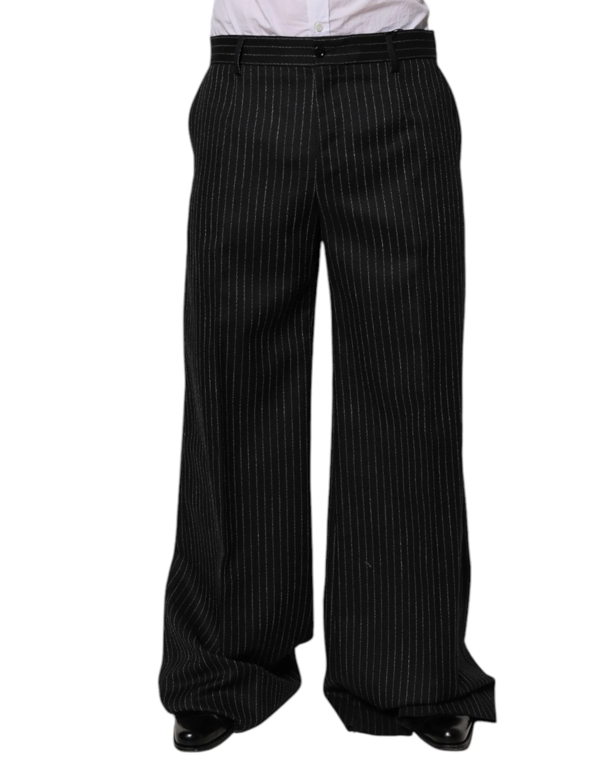 Dolce & Gabbana Streifen Weitbeinige Formelle Herrenhose