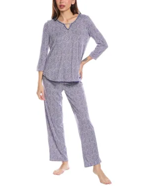 Ellen Tracy 2-teiliges Top & Hosen-Set aus Bürstenstoff
