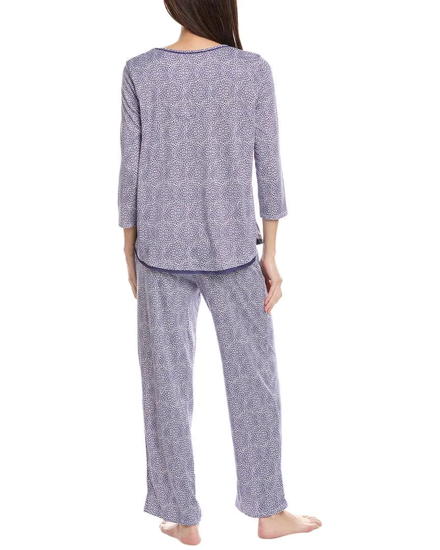 Ellen Tracy 2-teiliges Top & Hosen-Set aus Bürstenstoff