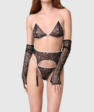 Enchante G-String Unterwäsche in Schwarz