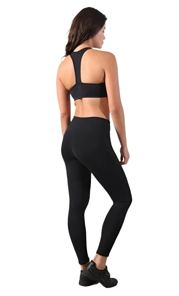 Equilibrium Spitze Sara Schwarze Leggings L732