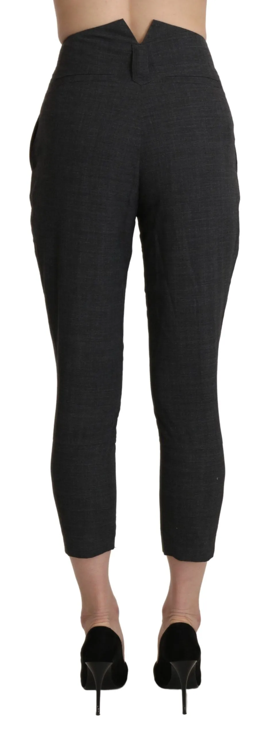 Ermanno Scervino High Waist Capri Cropped Baumwollhose für Damen