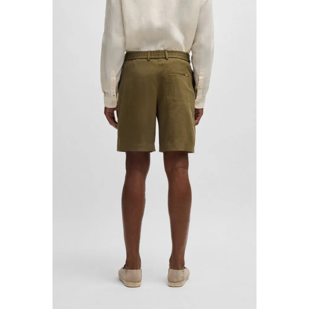 Formelle Shorts in einer Leinenmischung