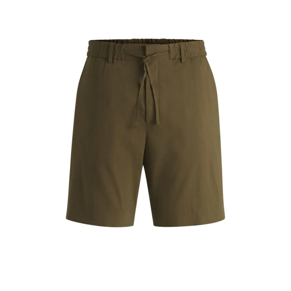 Formelle Shorts in einer Leinenmischung