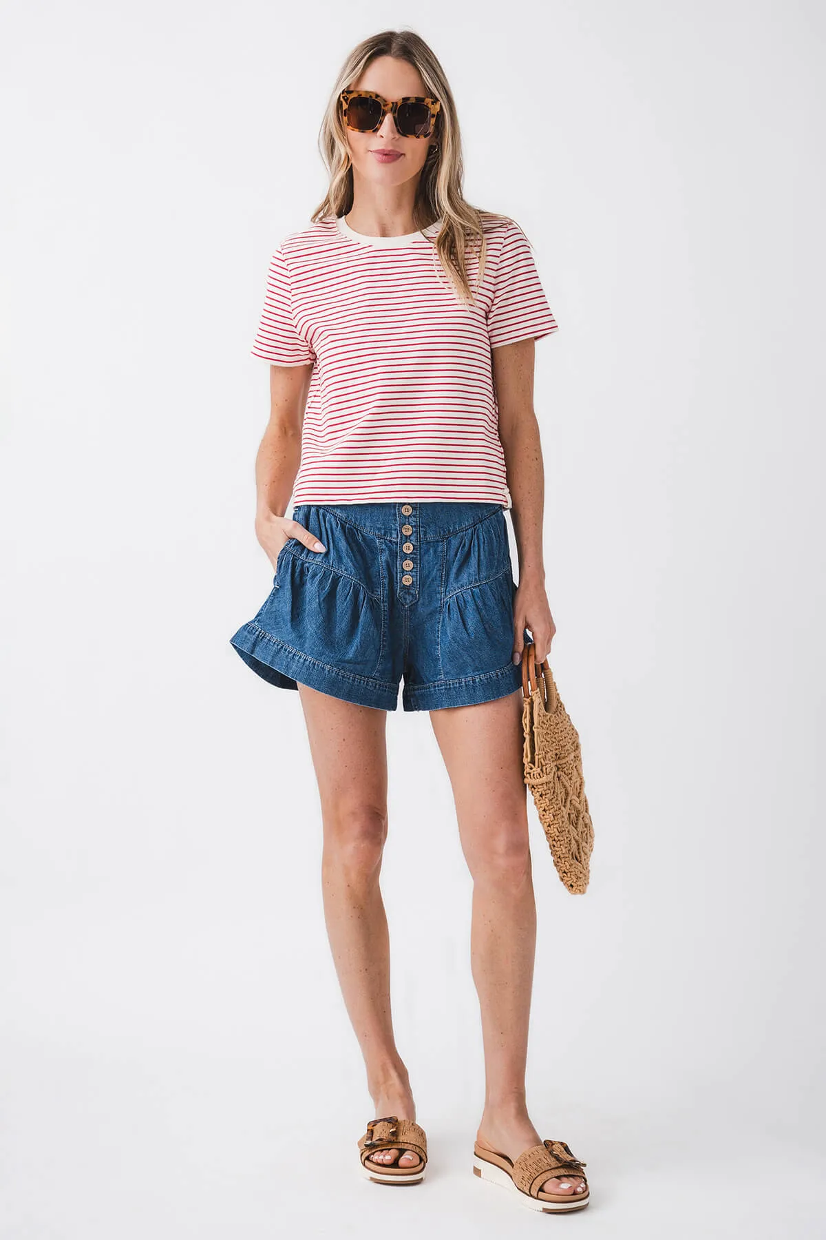 Free People Fleur Denim Short