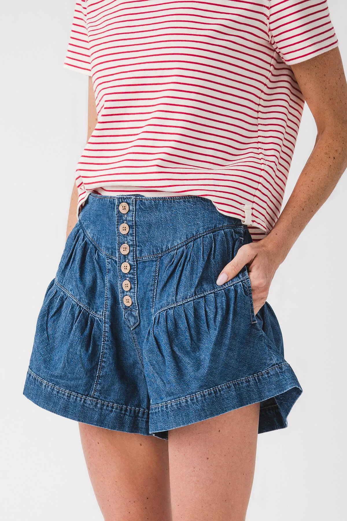 Free People Fleur Denim Short
