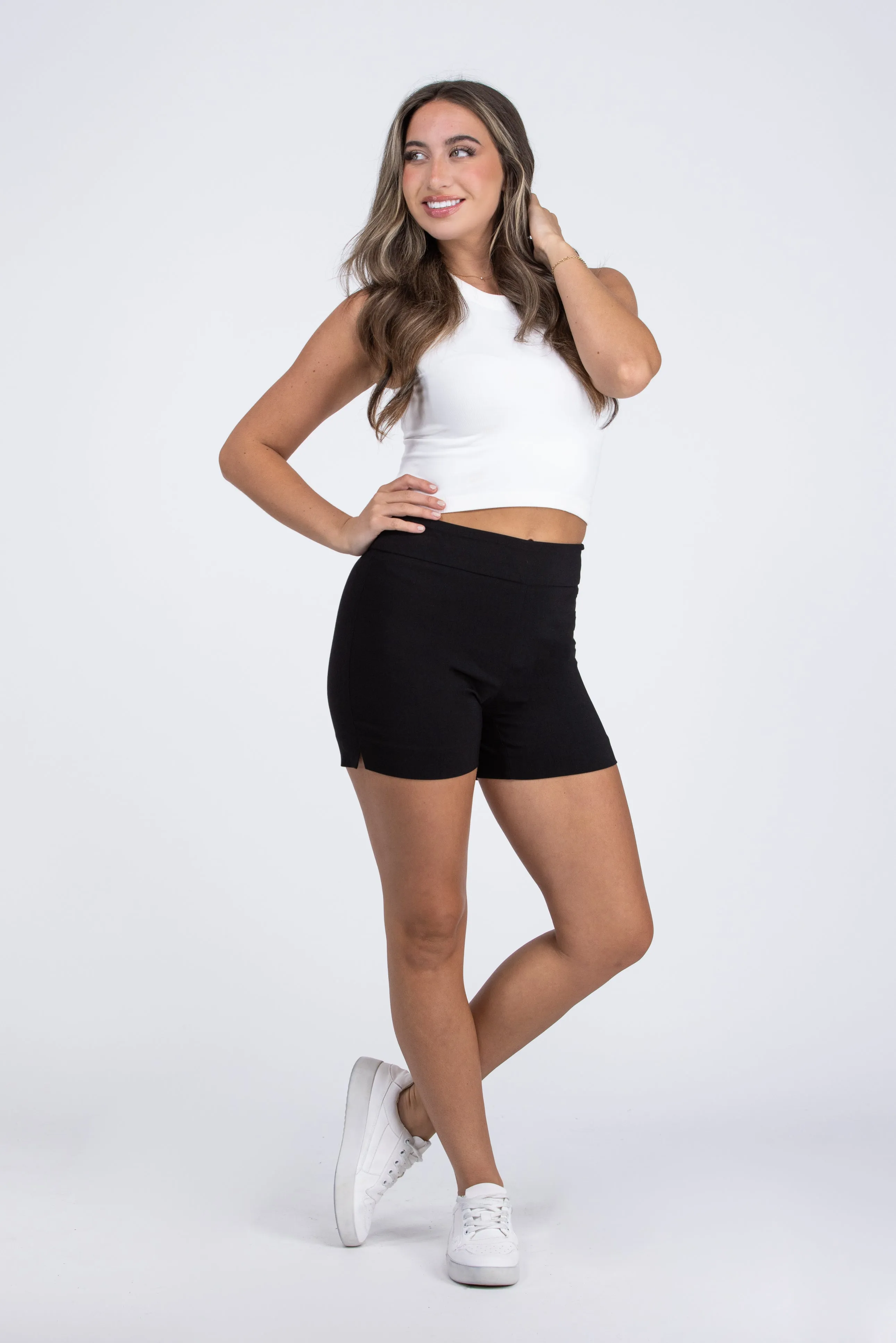 Go All Day Damen High-Waist Shorts