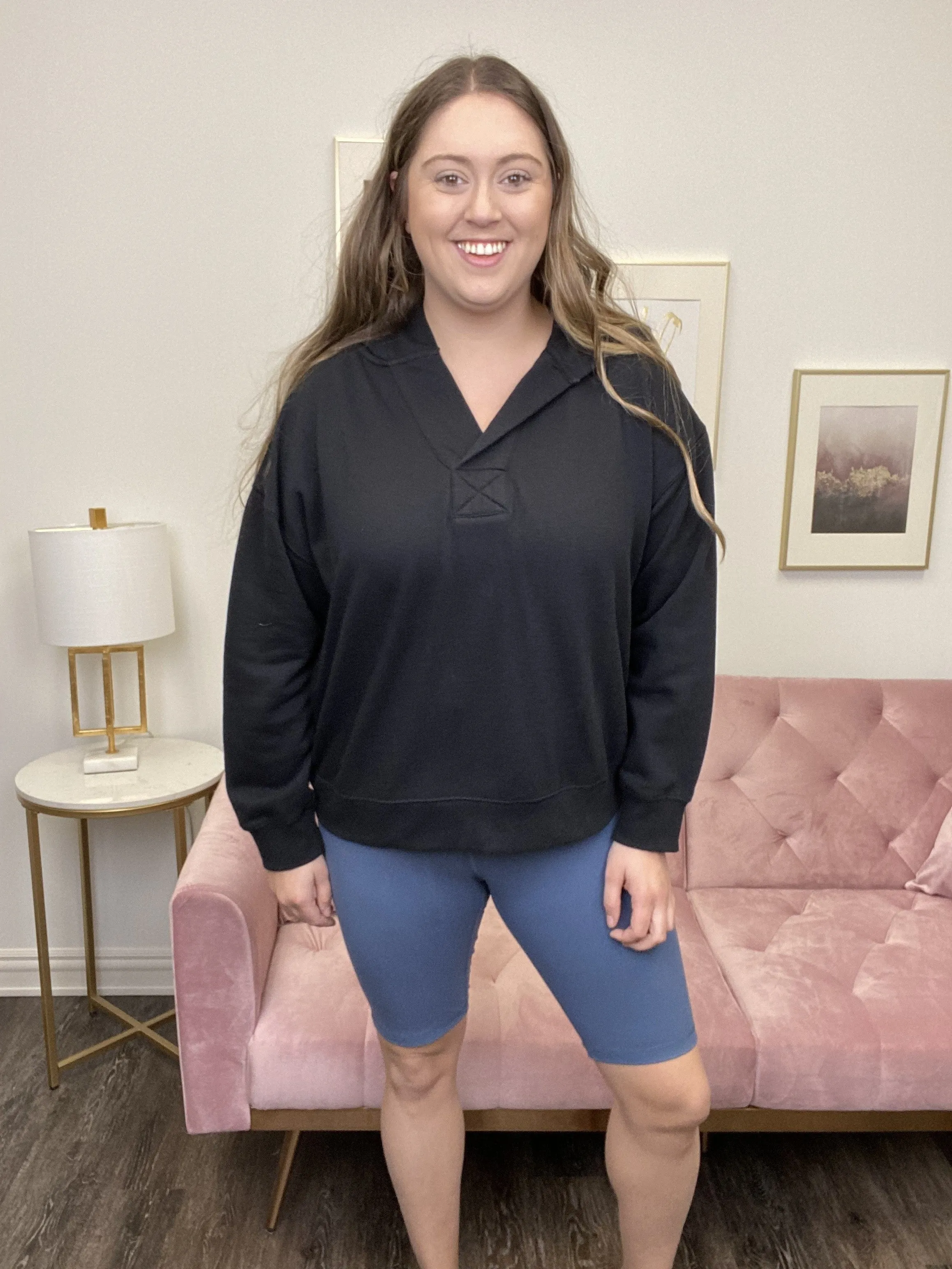 Head In The Game Damen High-Rise Biker Shorts