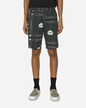 Herz Bandana Shorts Schwarz