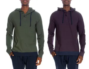Henley Hoody Mit Kontrastsaum 2er-Pack