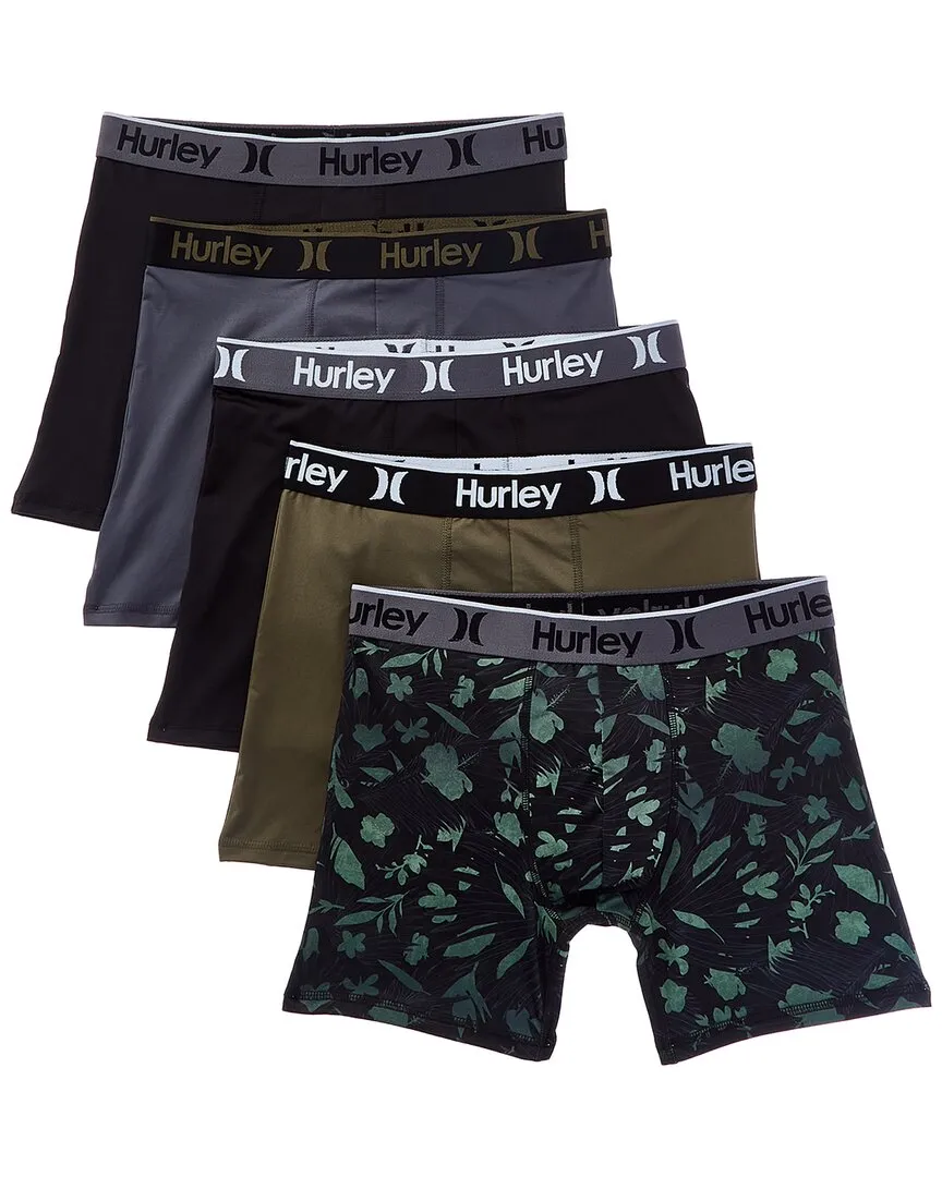 Hurley 5er-Pack Boxershorts aus Recycelmaterial