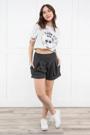 Ich werde Tausend Meilen gehen Damen Kurzshorts mit Tasche