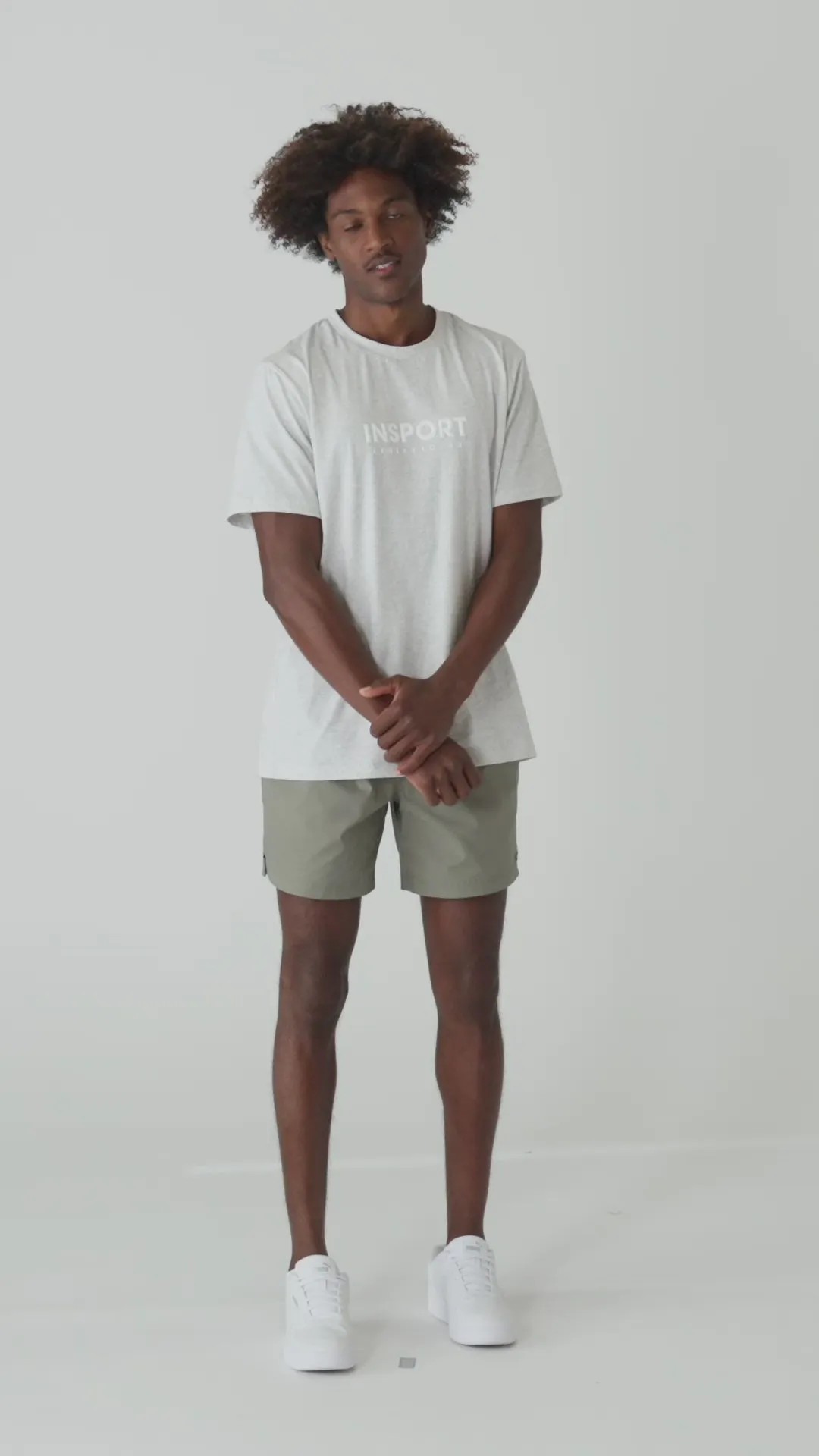 INSPORT HERREN BONDI GYM MILITÄRGRÜNE SHORTS