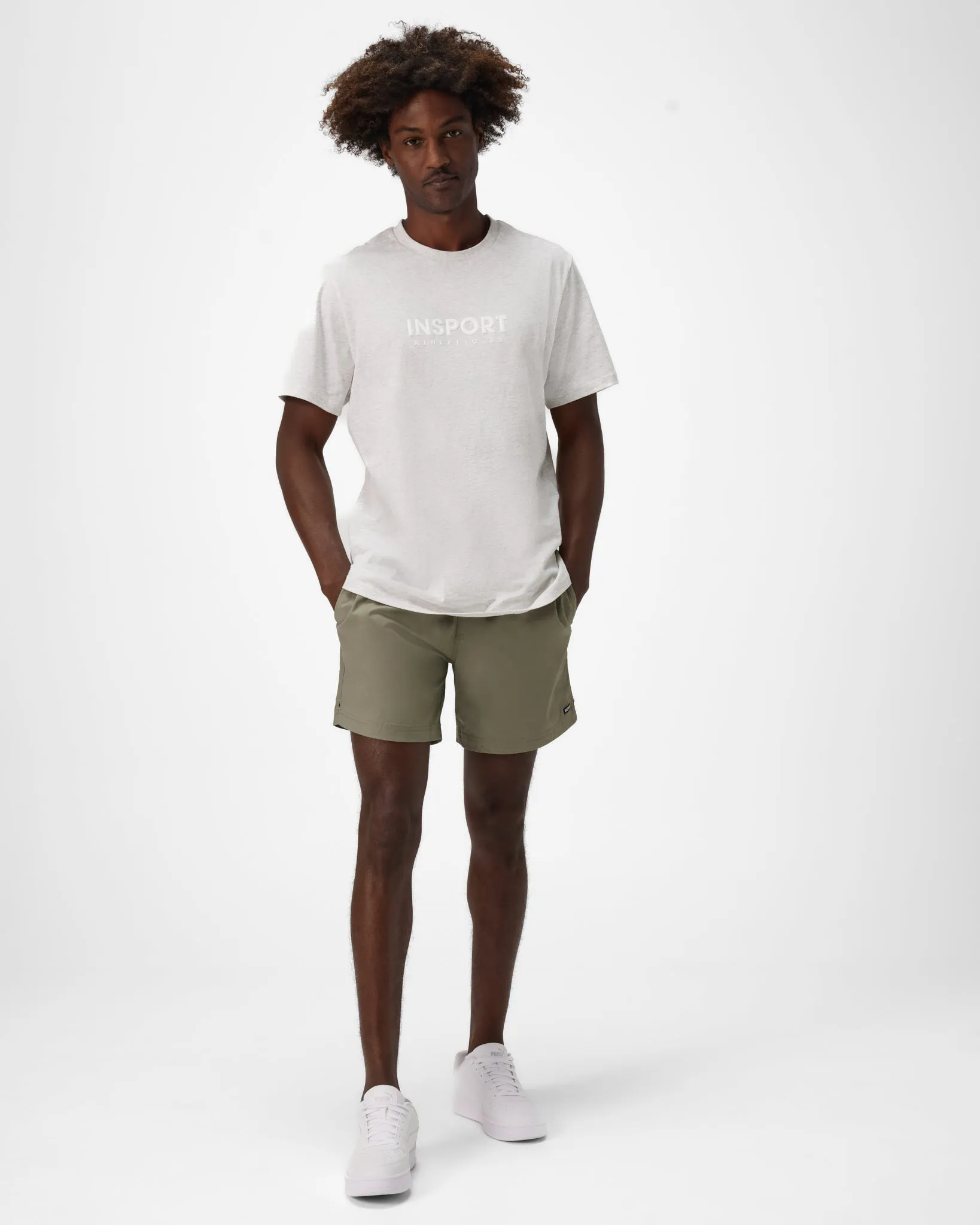 INSPORT HERREN BONDI GYM MILITÄRGRÜNE SHORTS